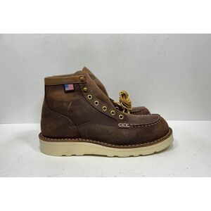 Danner Boots 6" Bull Run Moc Toe Tobacco 15573 Men's Size 8 D Brown Leather